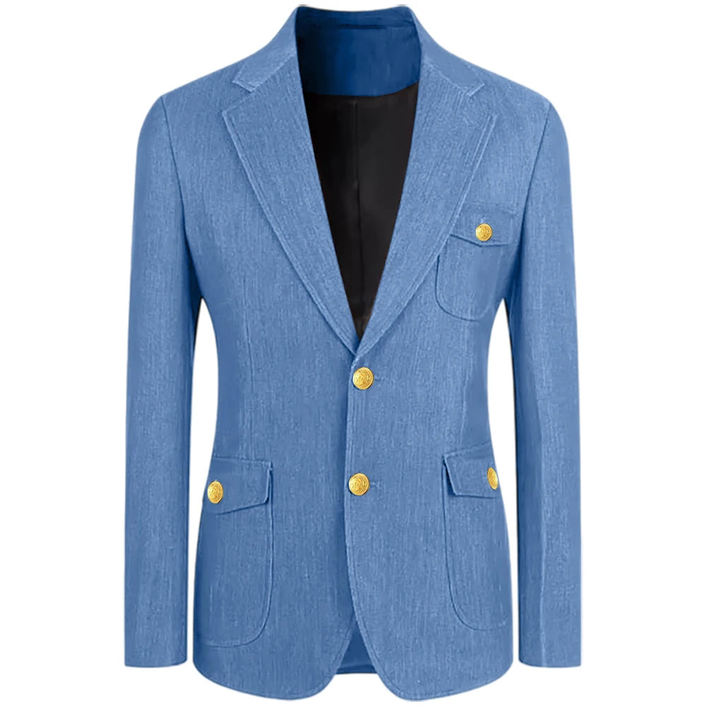 Blazer Masculino Slim Atlântico
