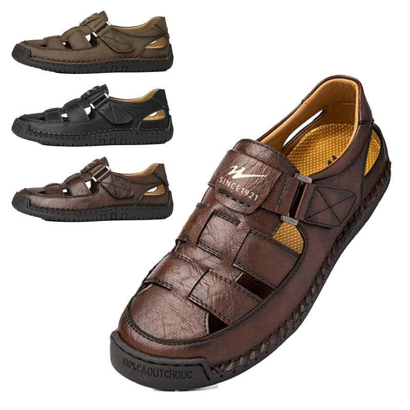 Sandália Masculina Bico Fechado Portavaro