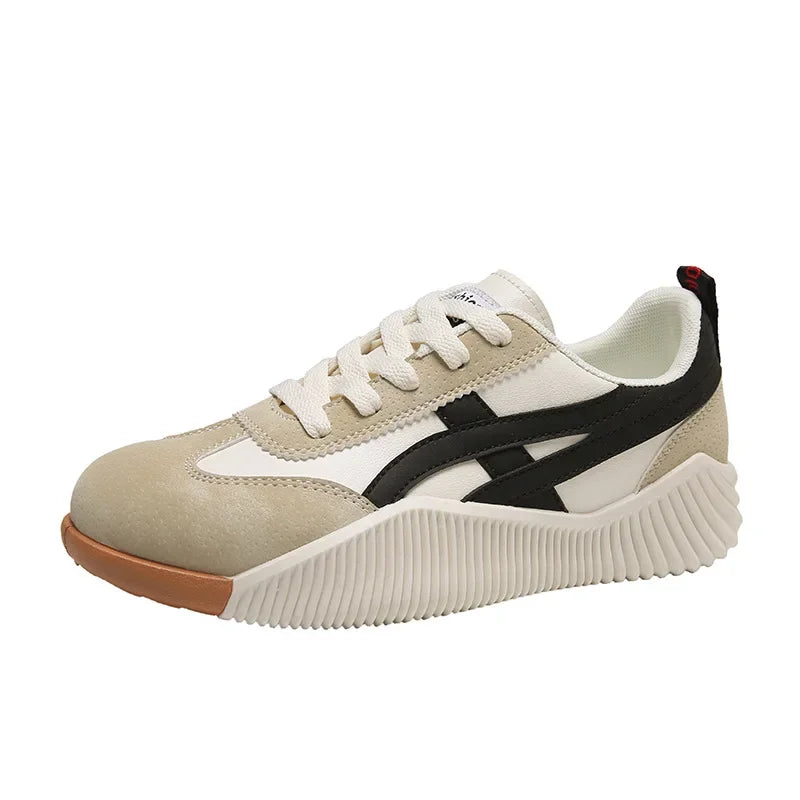 Tênis Feminino Casual de Couro
