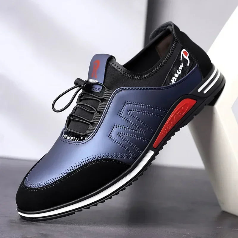 Sapato Masculino Casual Couro PU Respirável