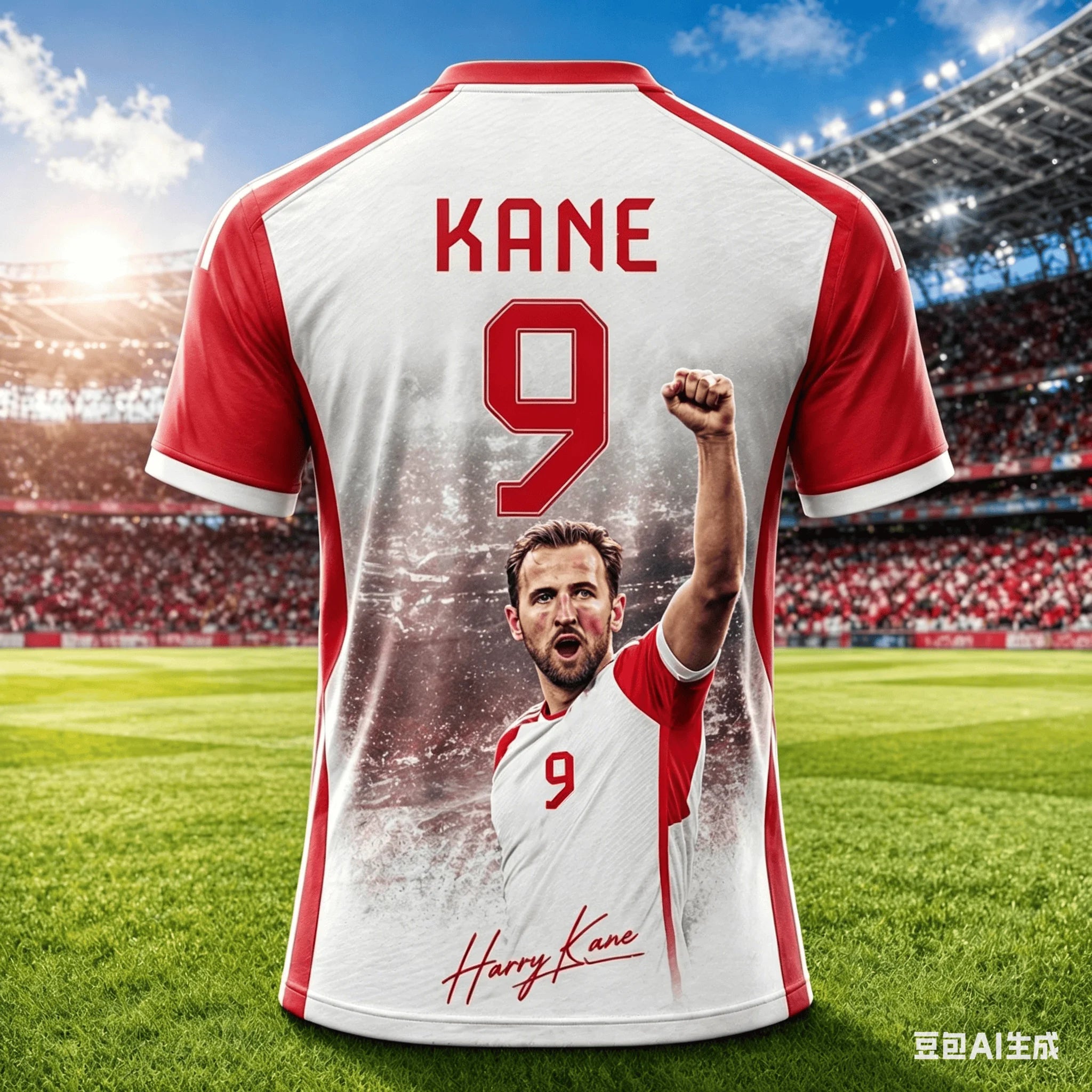 Camisa Masculina Esportiva com Estampa 3D Estrela de Futebol