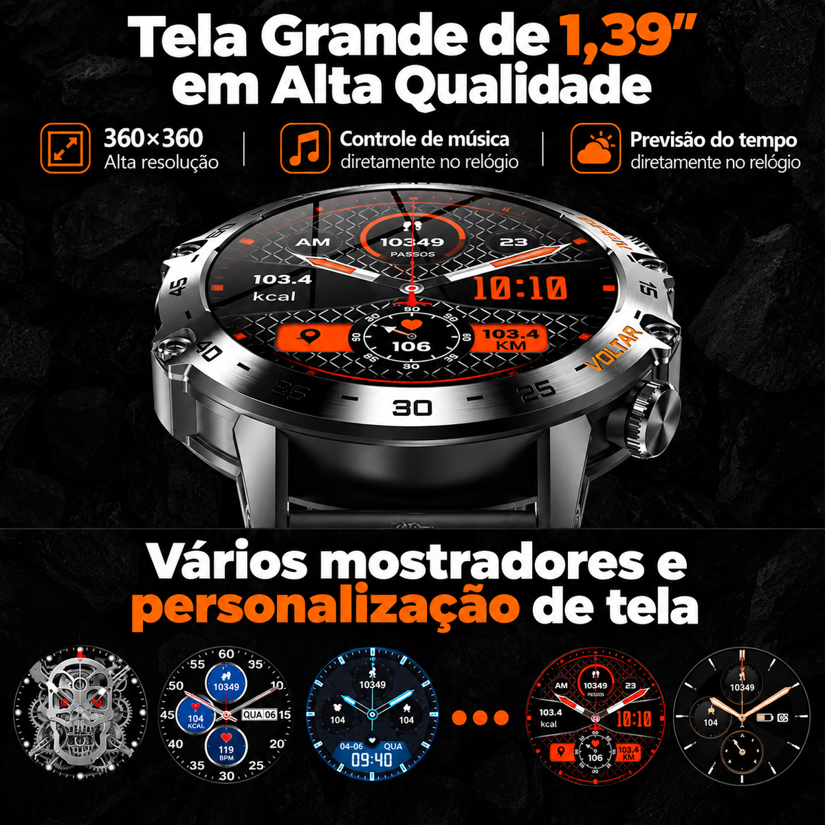 Smartwatch Masculino CallForge