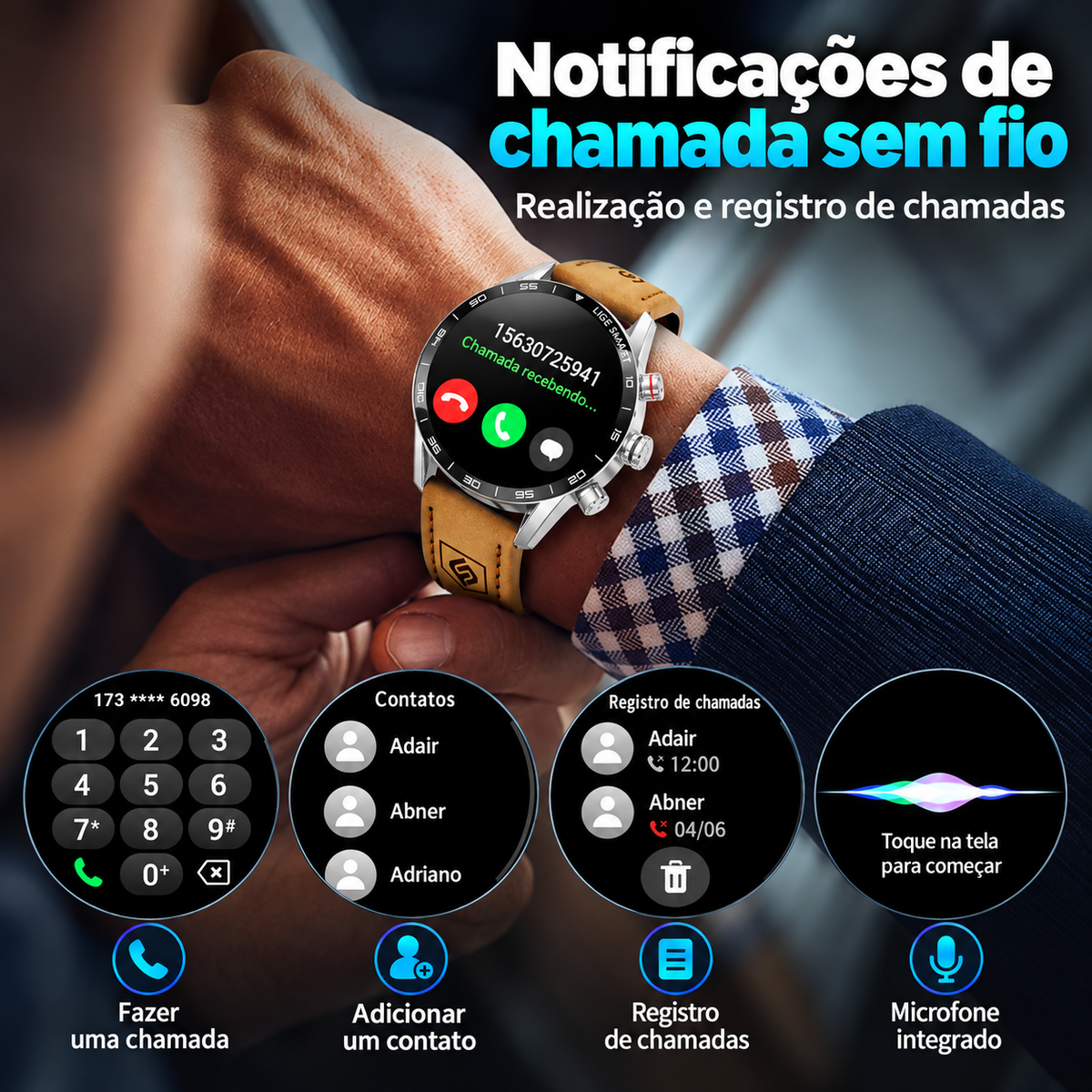 Smartwatch GPS Masculino TerraPulse