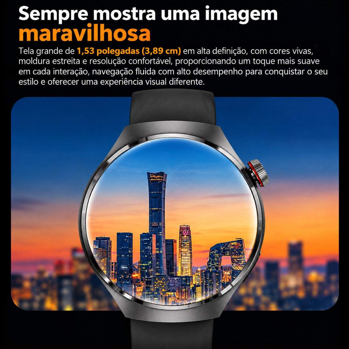 Smartwatch Masculino GPS Lumen Crest