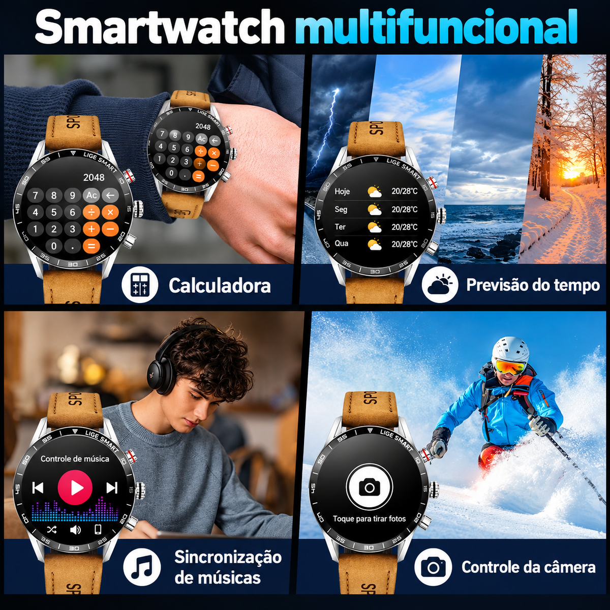 Smartwatch GPS Masculino TerraPulse