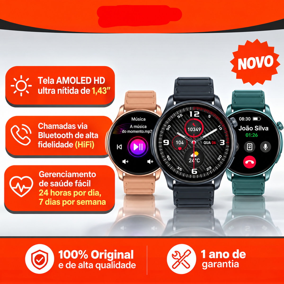 Smartwatch AMOLED HaloCall