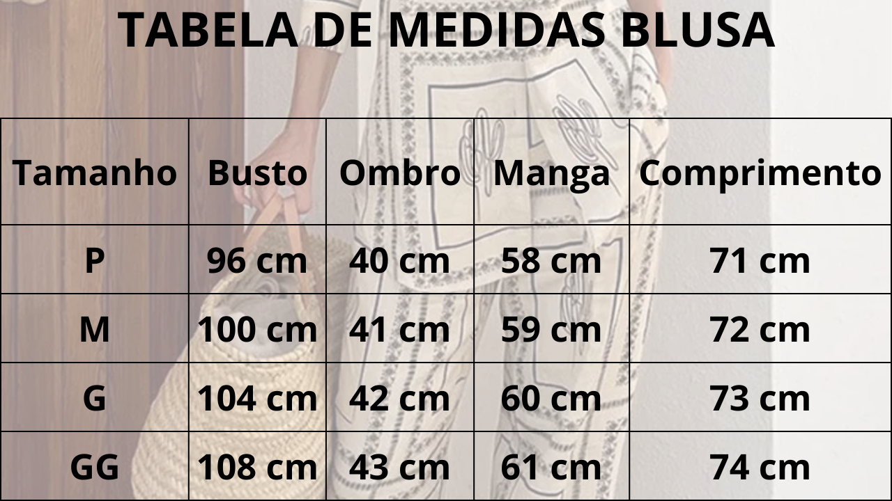 Conjunto Feminino Manga Longa Lapela