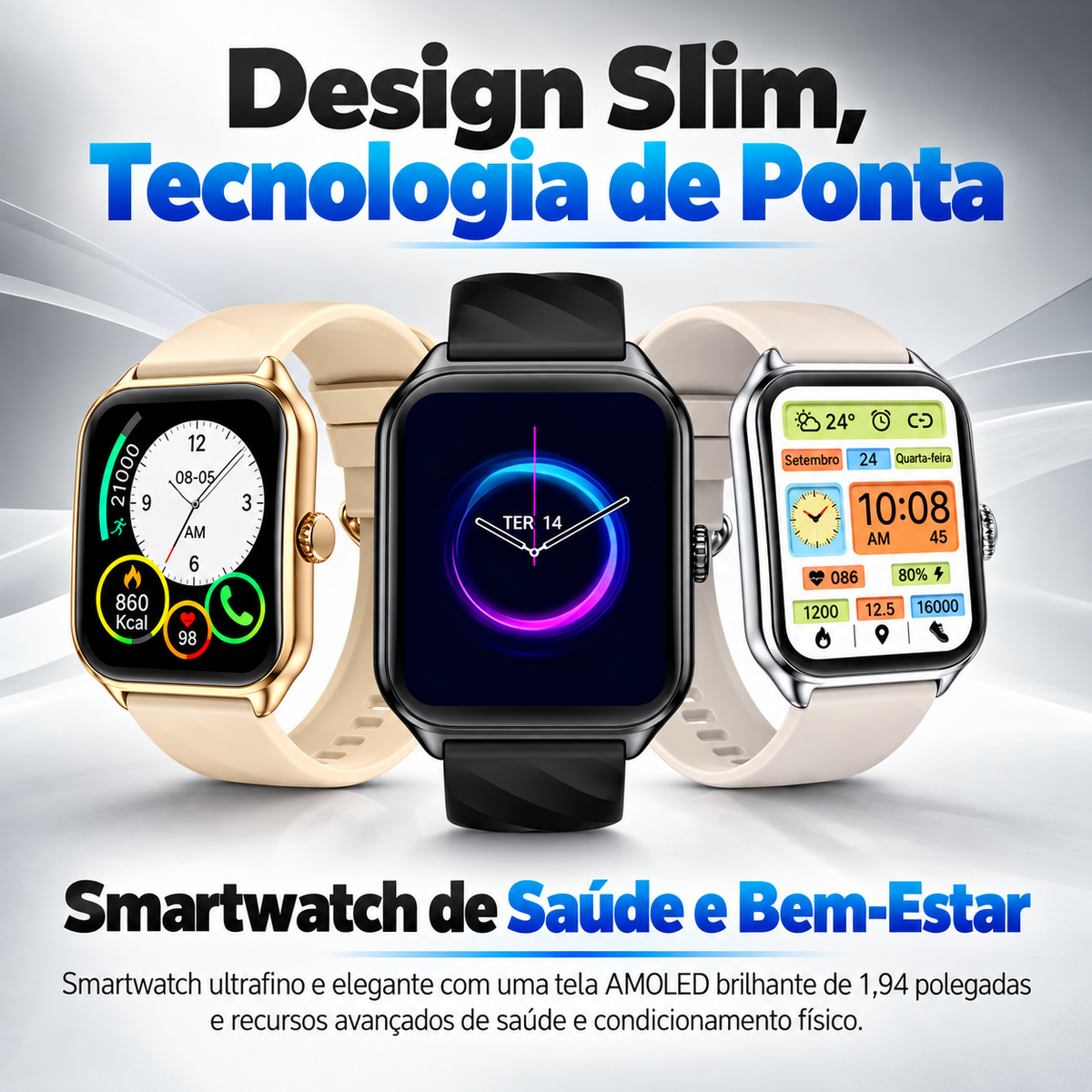 Smartwatch AMOLED Esportivo CityBeat