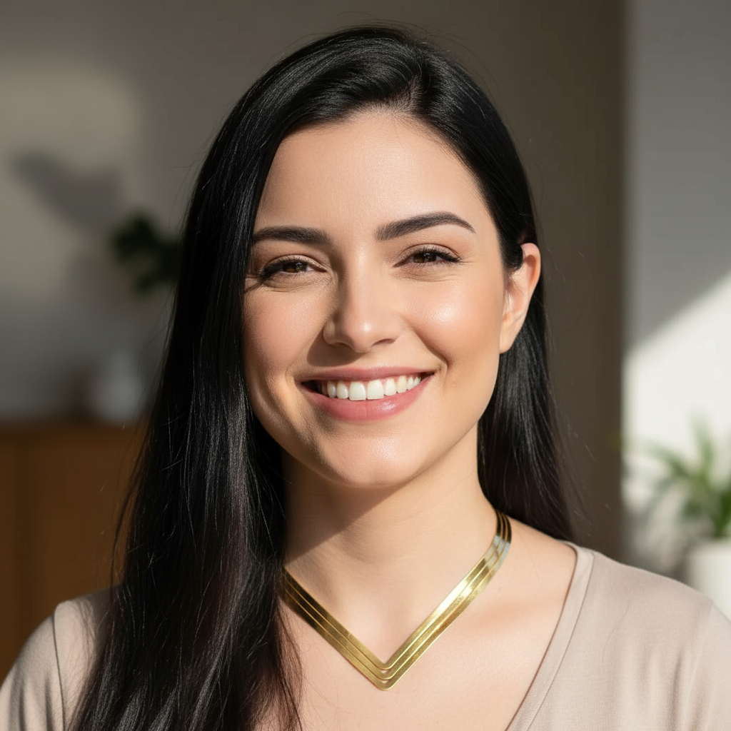 Colar Feminino Vintage Dourado