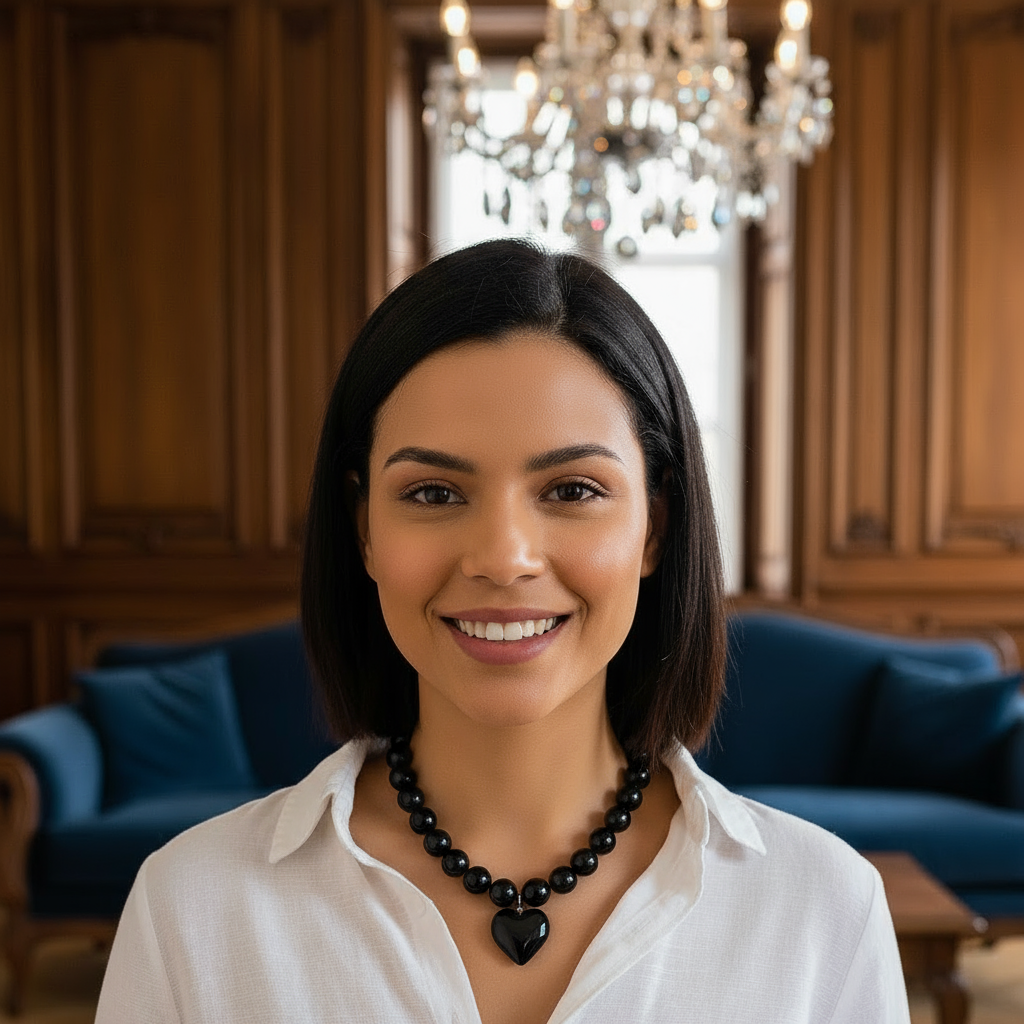 Colar Gargantilha com Pingente Exagerado