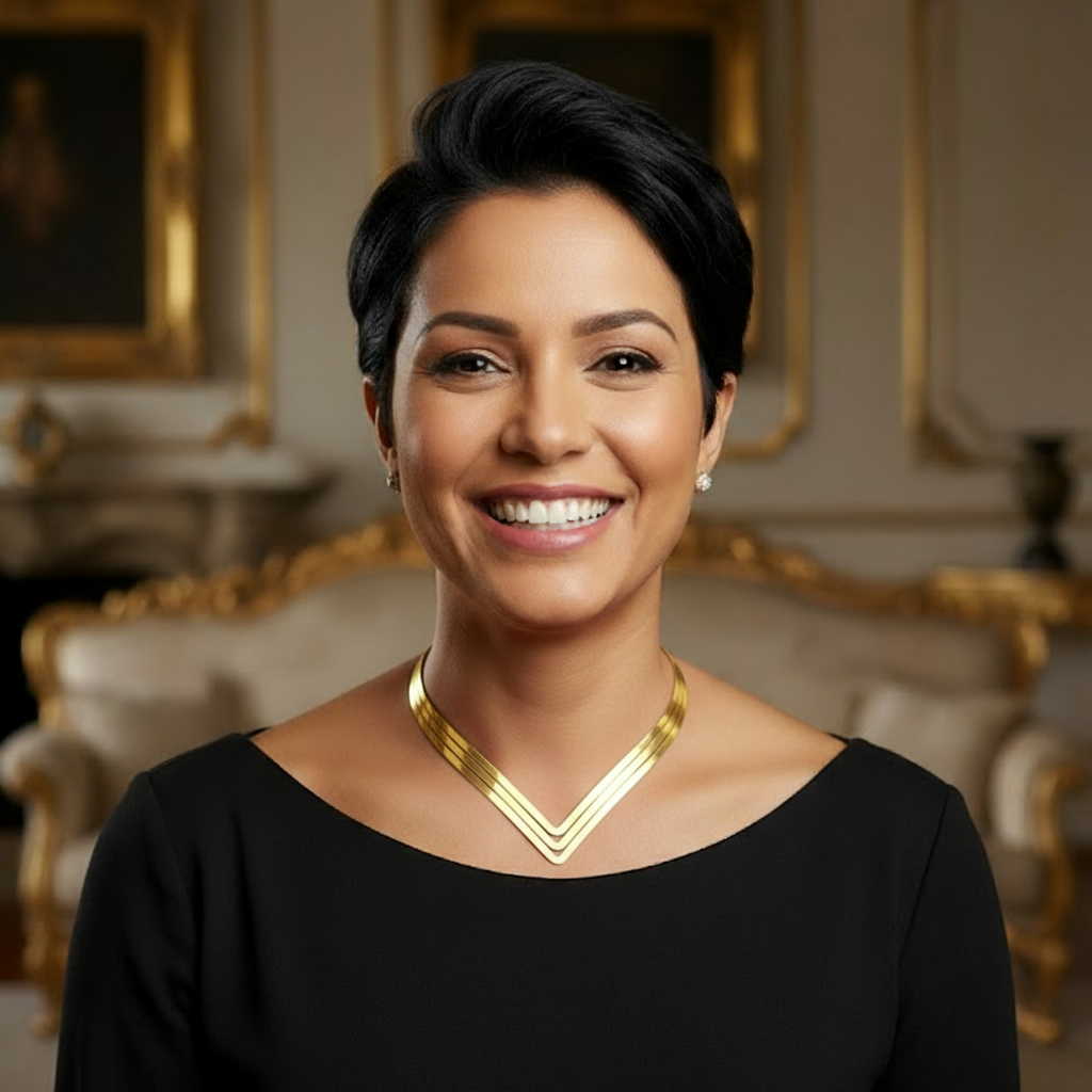 Colar Feminino Vintage Dourado