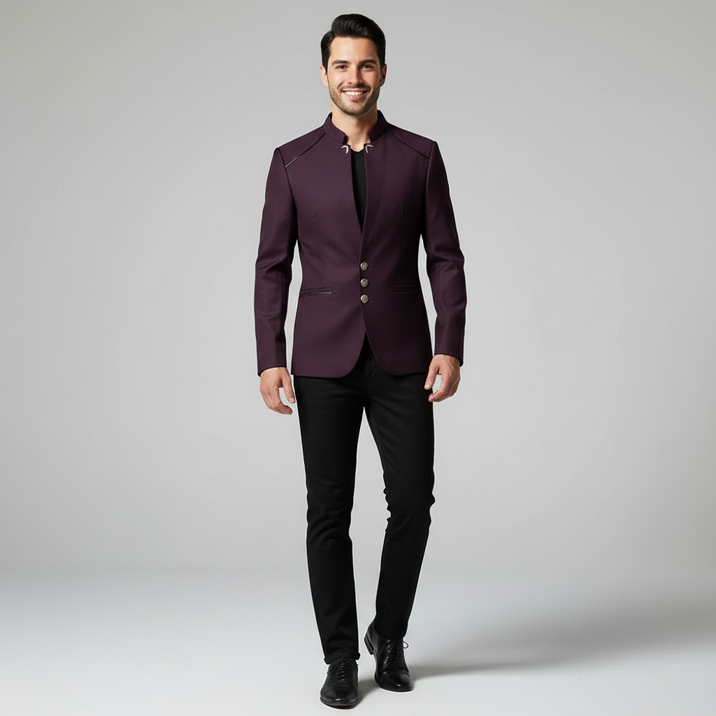 Blazer Masculino Slim James Wang