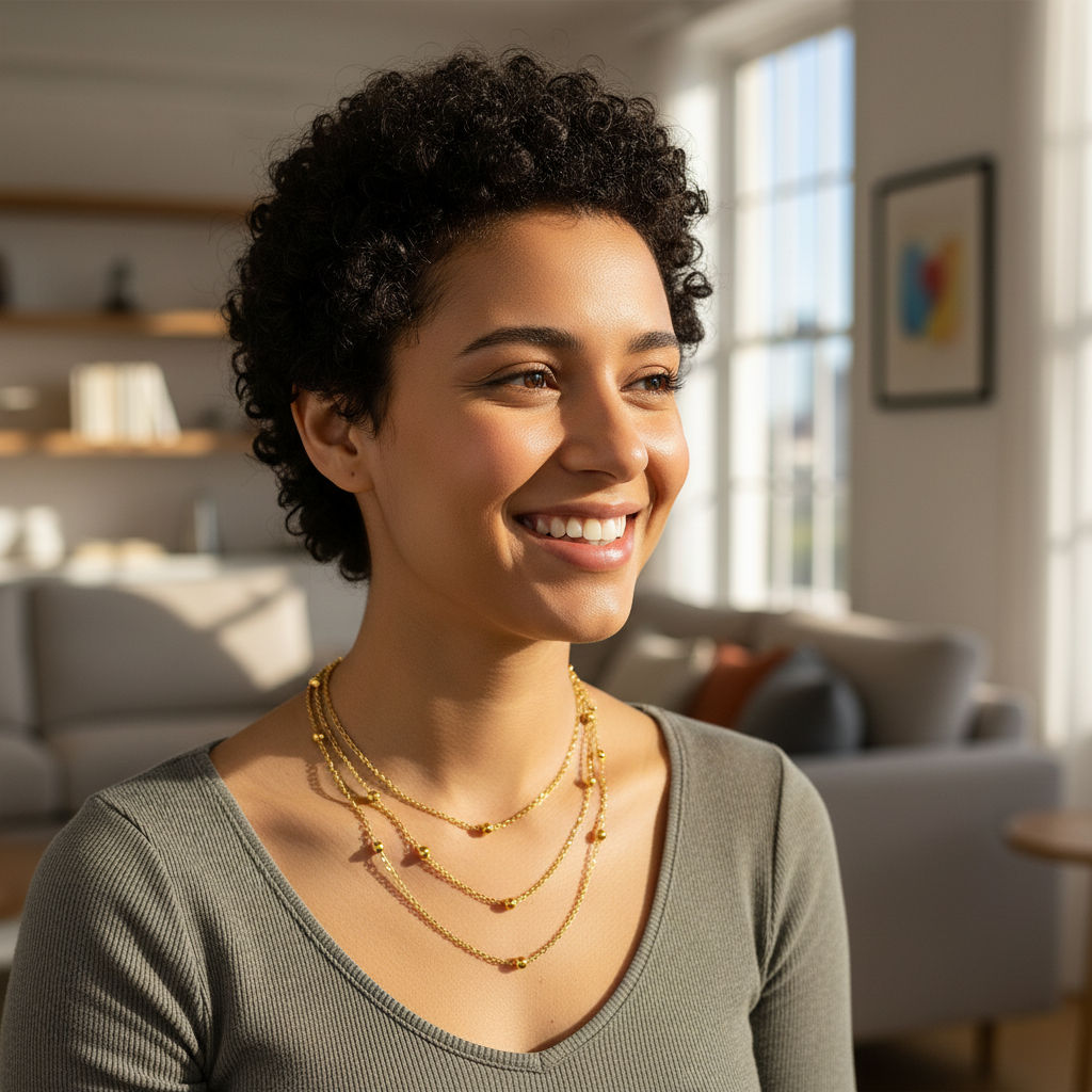 Colar Feminino de Aço Inoxidável de Alta Qualidade