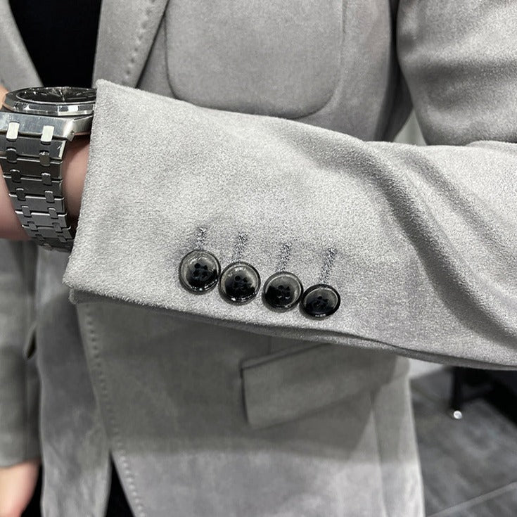 Blazer Social Masculino de Lã – Modelo Slim Fit com 1 Botão