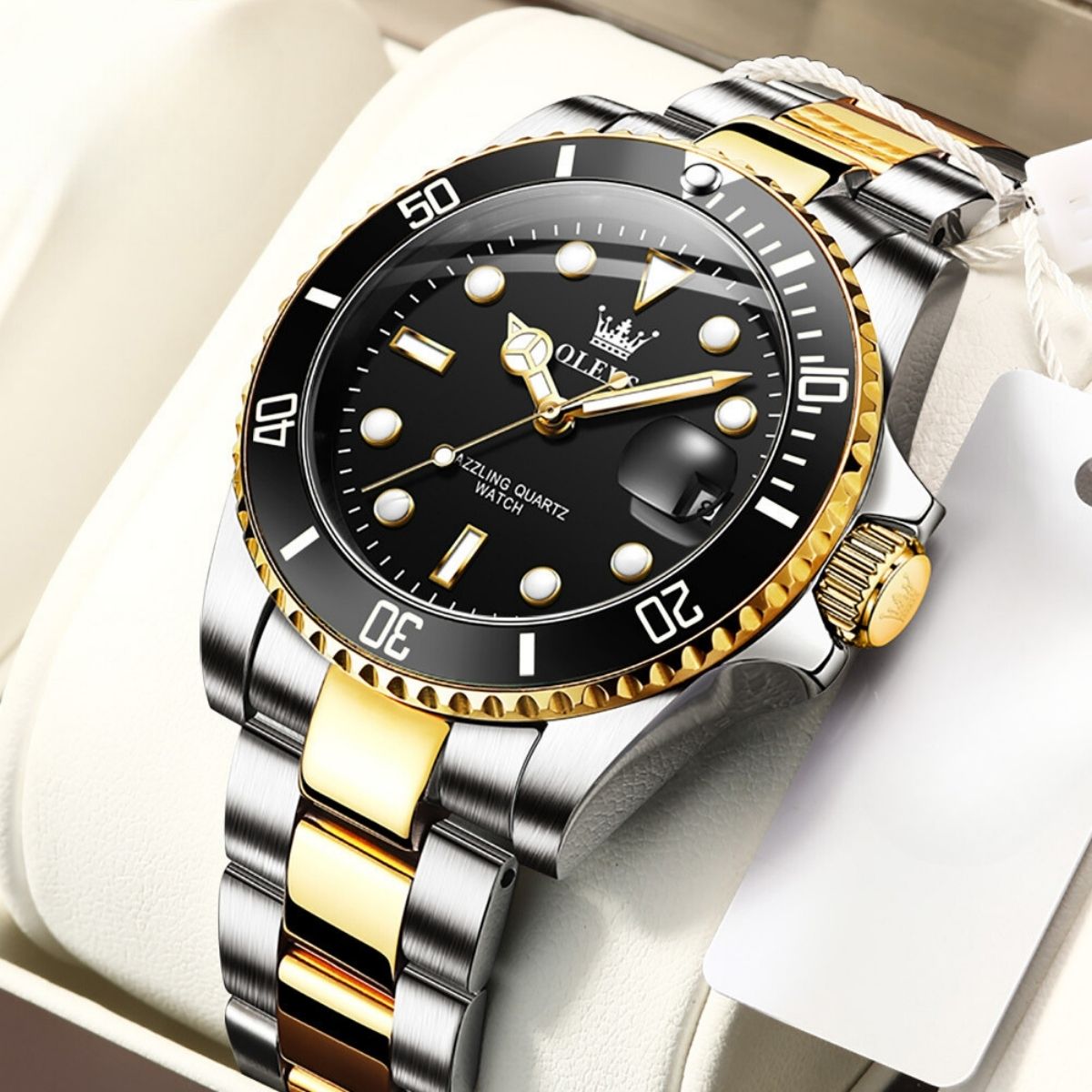 Relógio Masculino de Aço Inoxidável Submersive