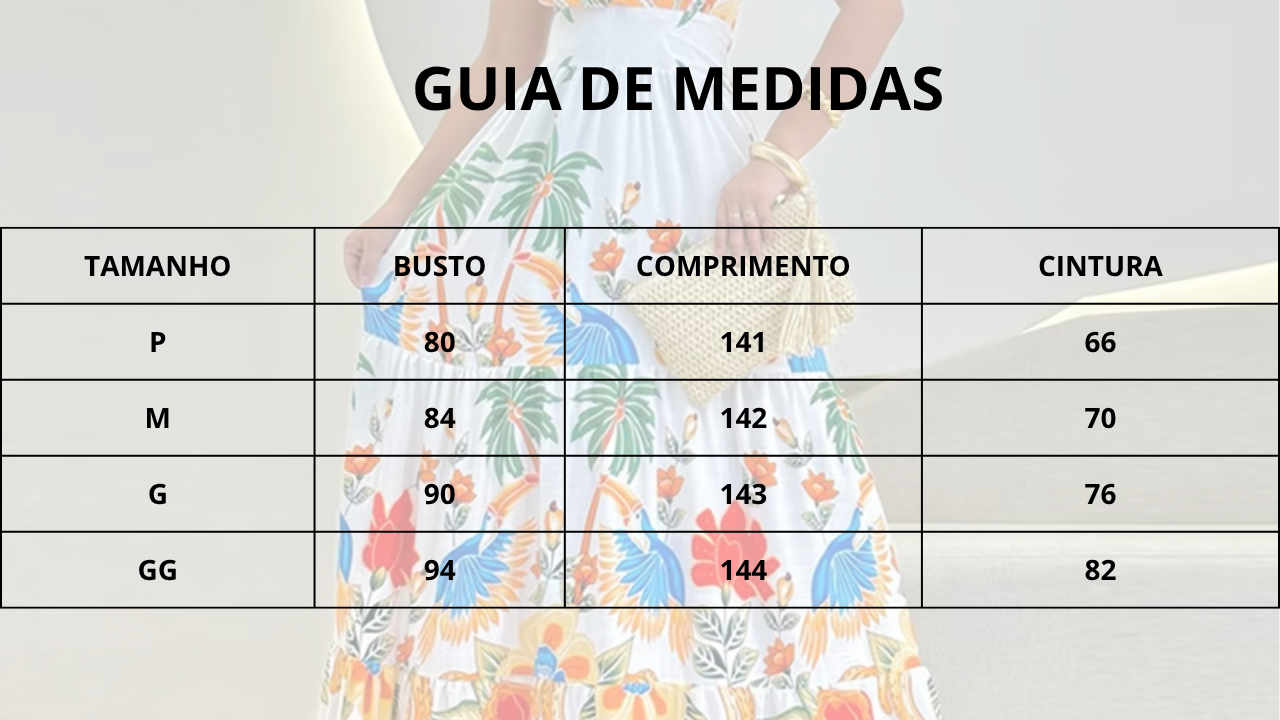 Vestido Longo Feminino Maxi Estampado Tropical