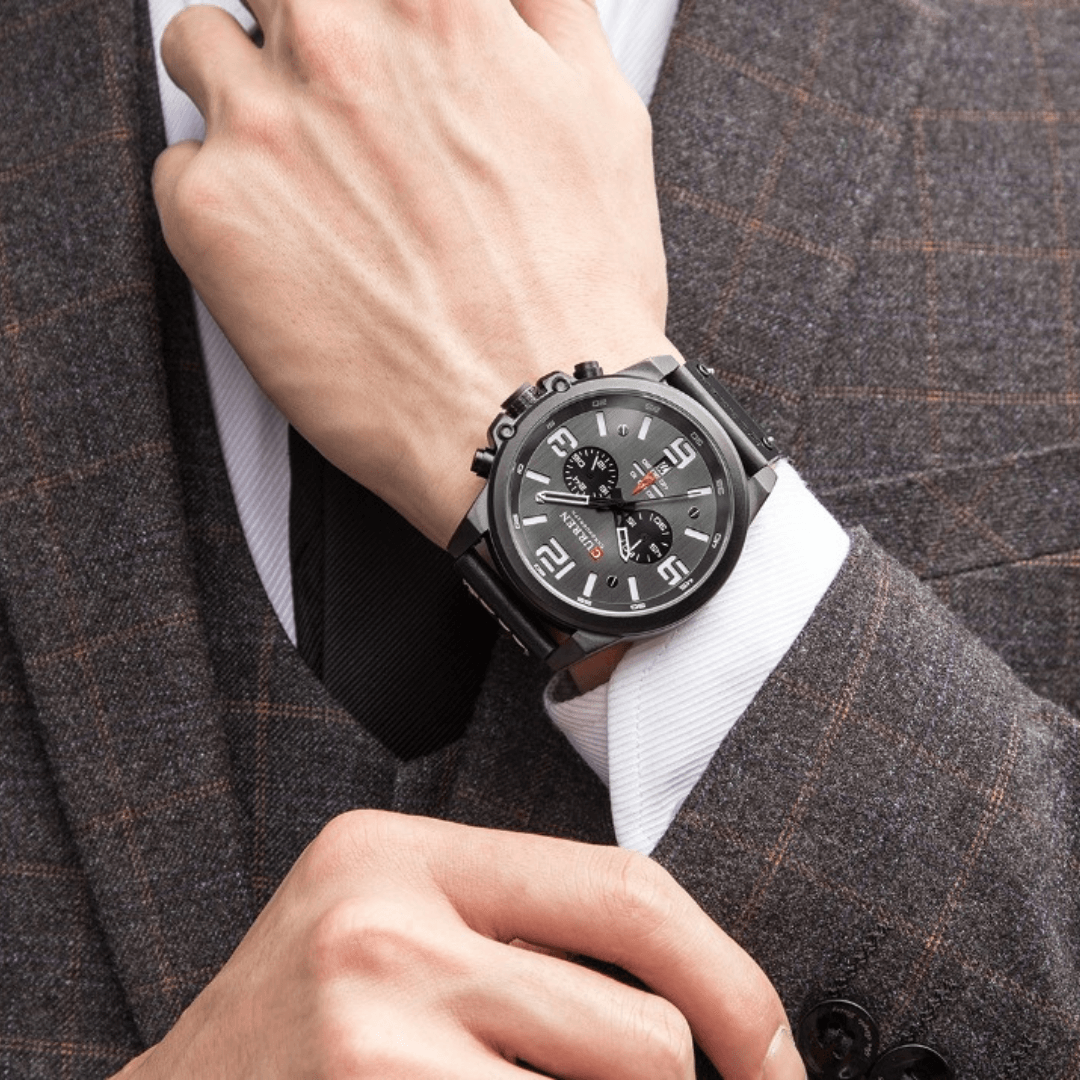 Relógio Masculino Quartzo de Luxo Premium by Loja Bruna Modas
