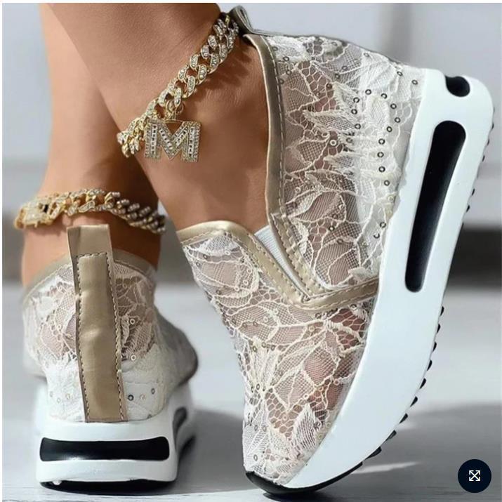 Tênis Feminino Renda Floral Gigifox