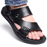 Sandália Masculina de Couro Genuíno - Conforto e Estilo