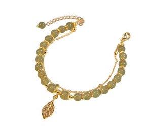 Pulseira de Prata Esterlina S925 Jade Hetian