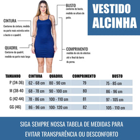 Vestido Canelado de Alçinha - Elegância e Conforto