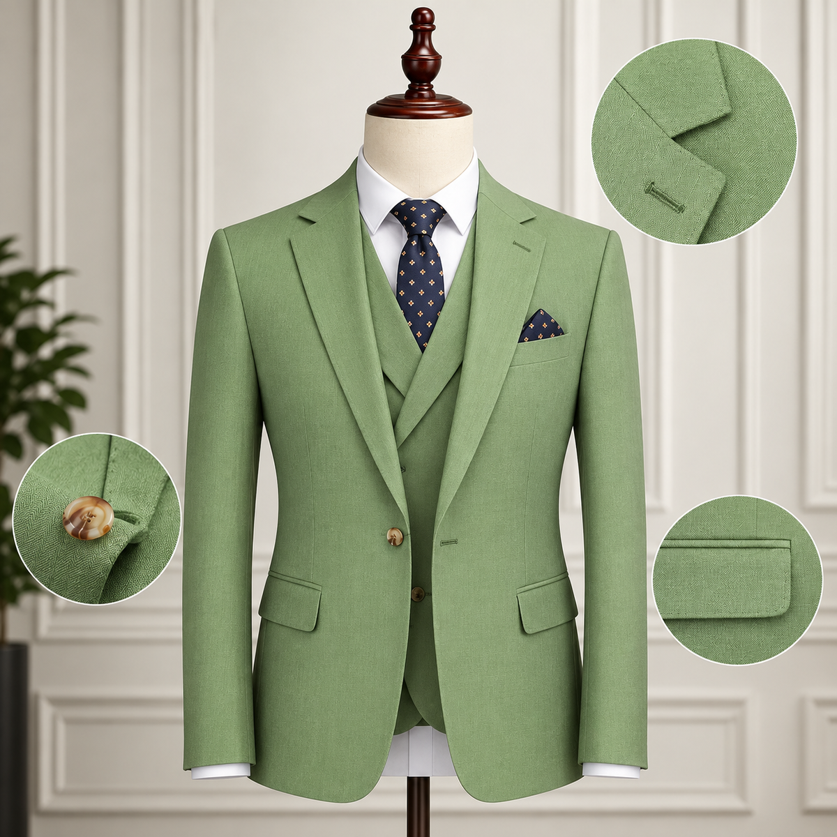 Terno Masculino Slim Jade