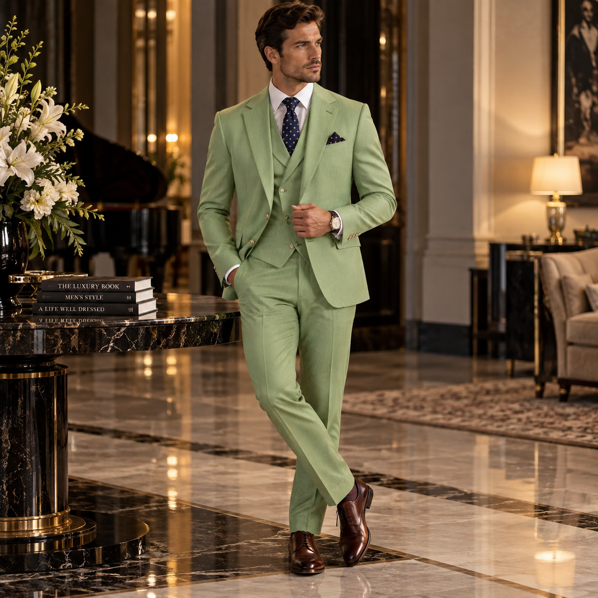 Terno Masculino Slim Jade
