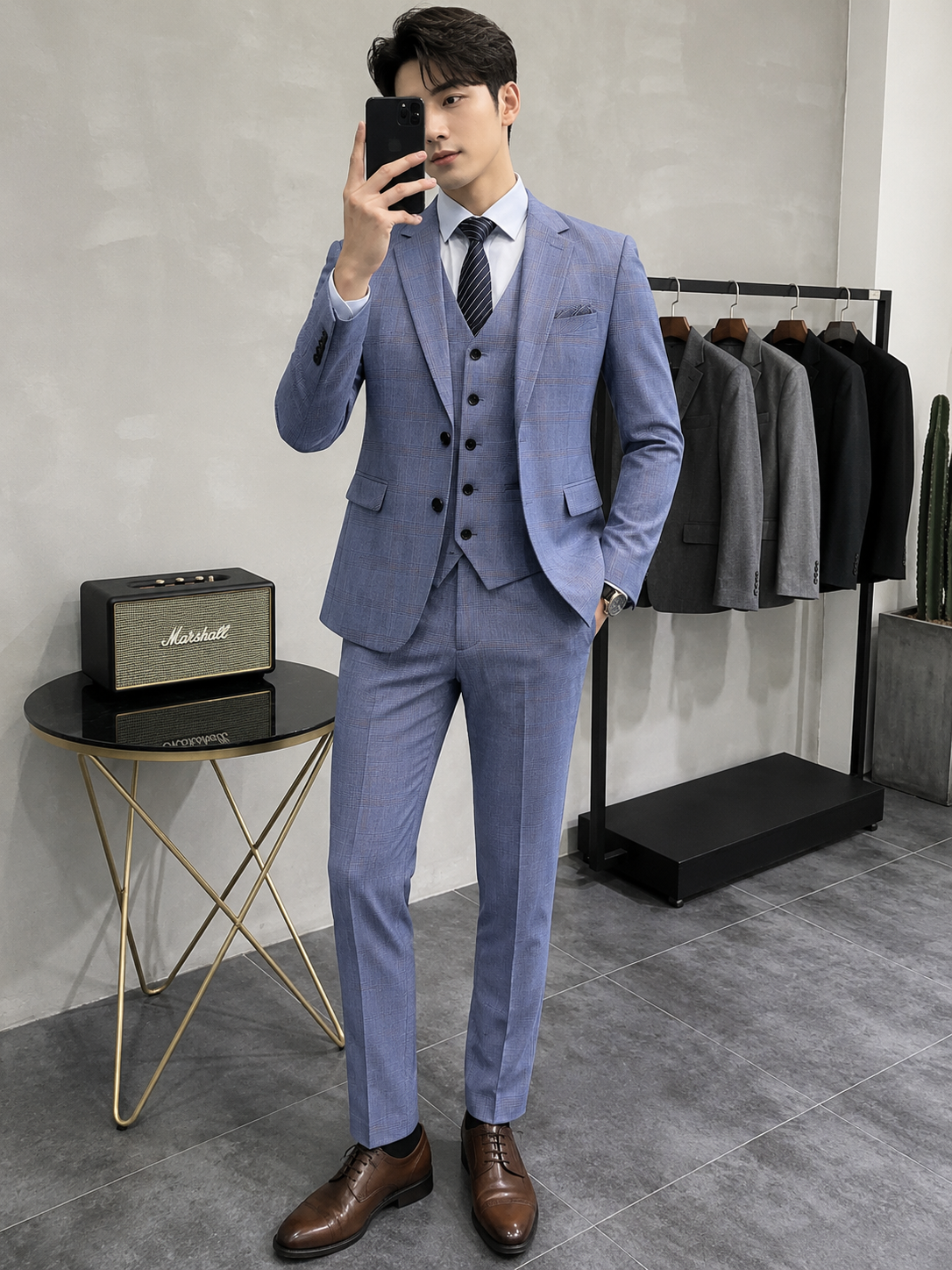 Terno Social Completo Masculino 3 Peças Alfaiataria Moderna