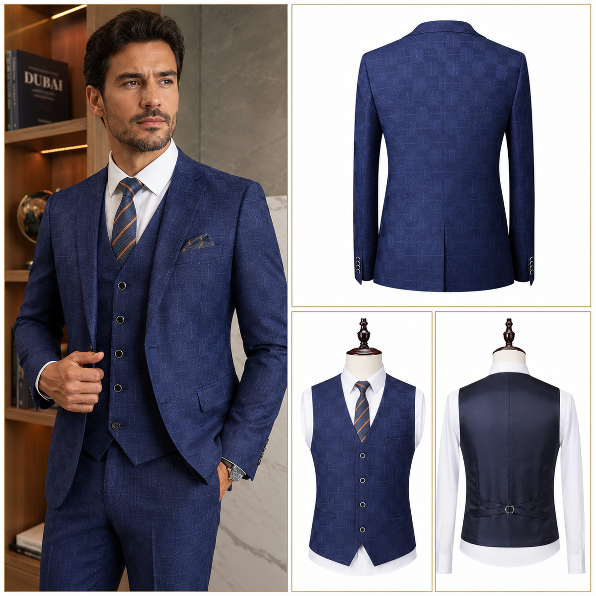 Terno Masculino Xadrez Slim Fit Ainsworth