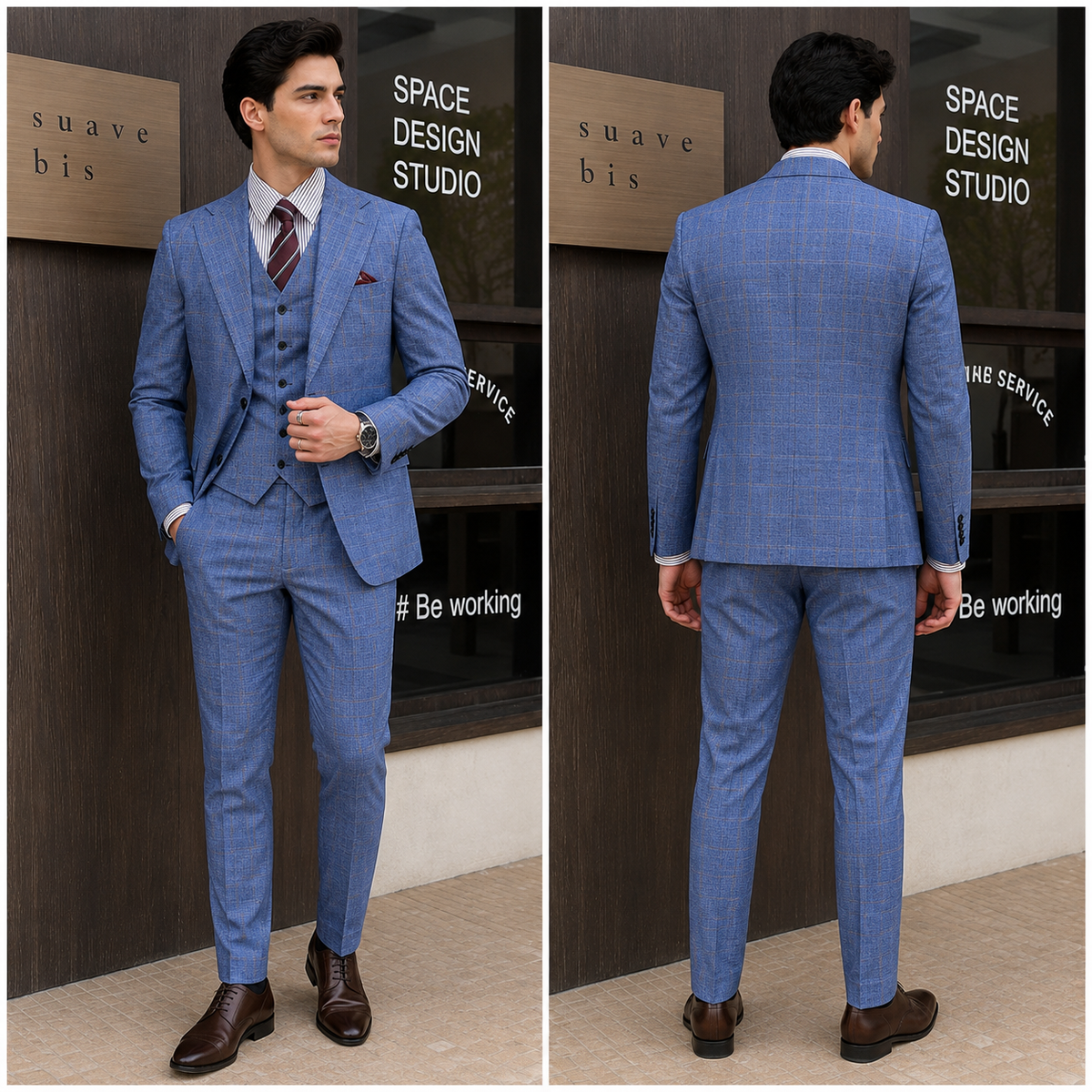 Terno Masculino Social Slim Alfaiataria 3 Peças