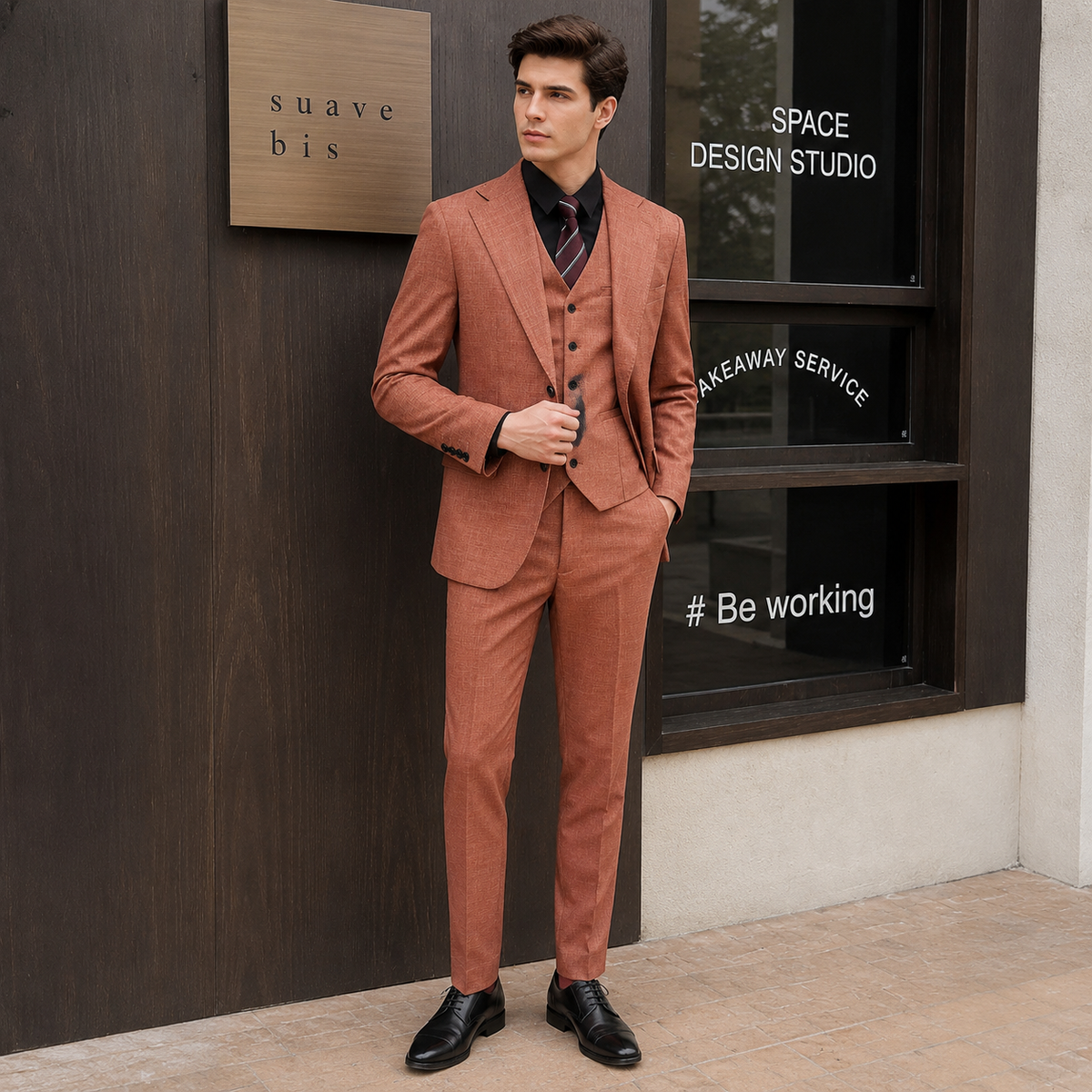 Terno Masculino Social Slim Alfaiataria 3 Peças