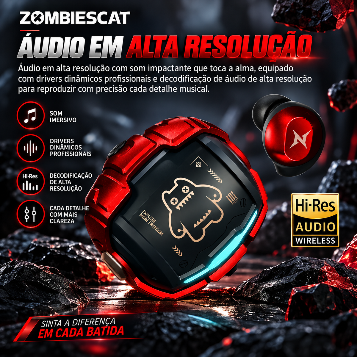 Fone de Ouvido Sem Fio Esportivo Nivora