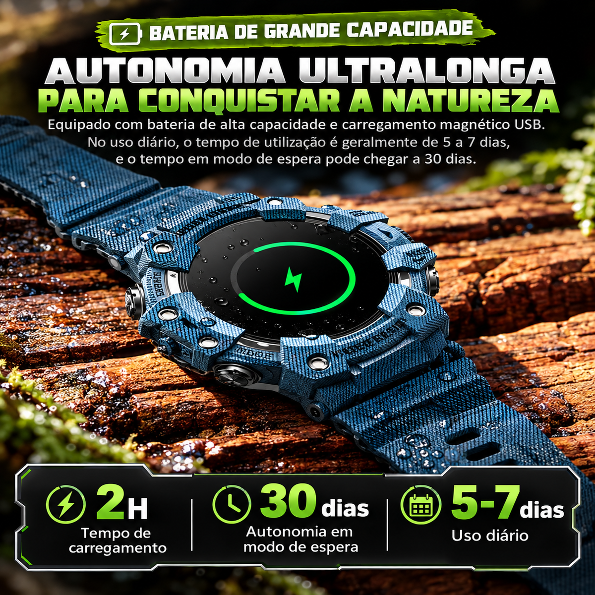 Smartwatch Militar Outdoor Terra Command