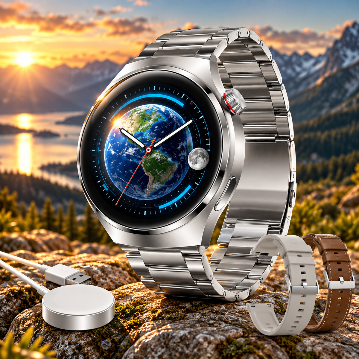 Smartwatch Outdoor GPS Trail Command