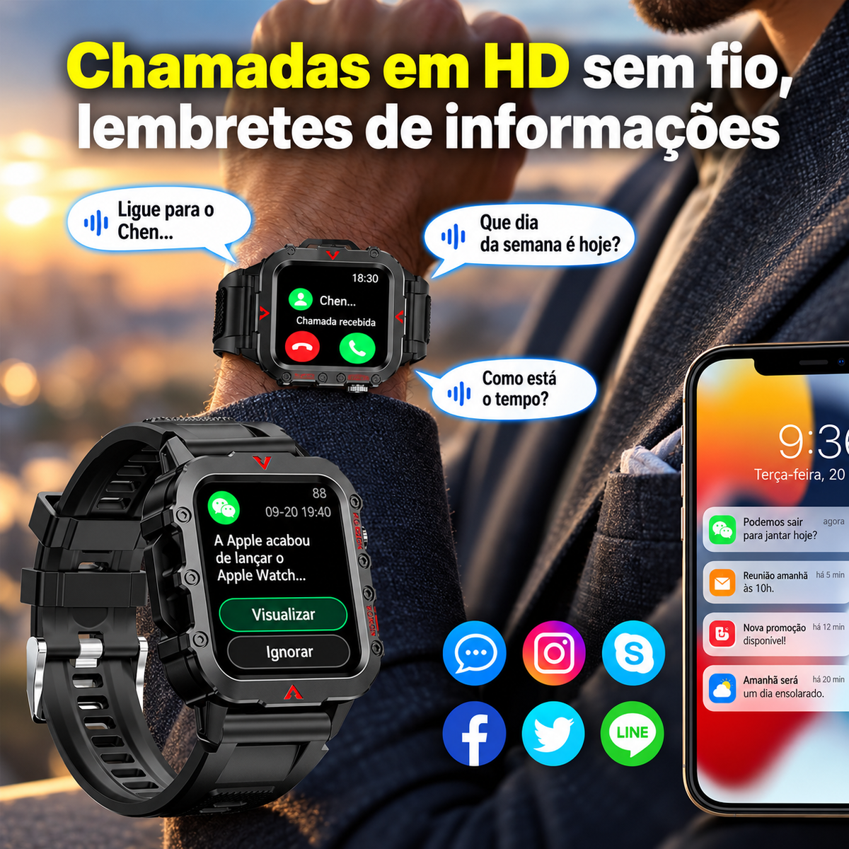Smartwatch Esportivo FlashPoint