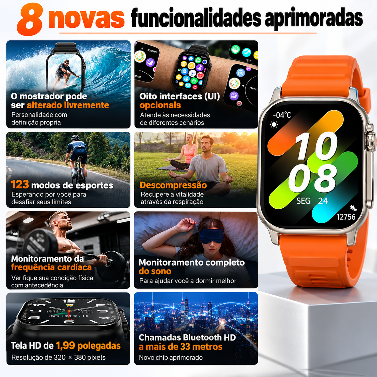 Smartwatch Esportivo GPS Northline