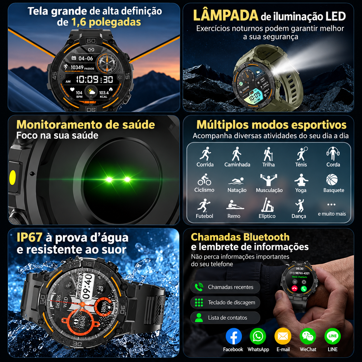 Smartwatch Militar Vanguard X
