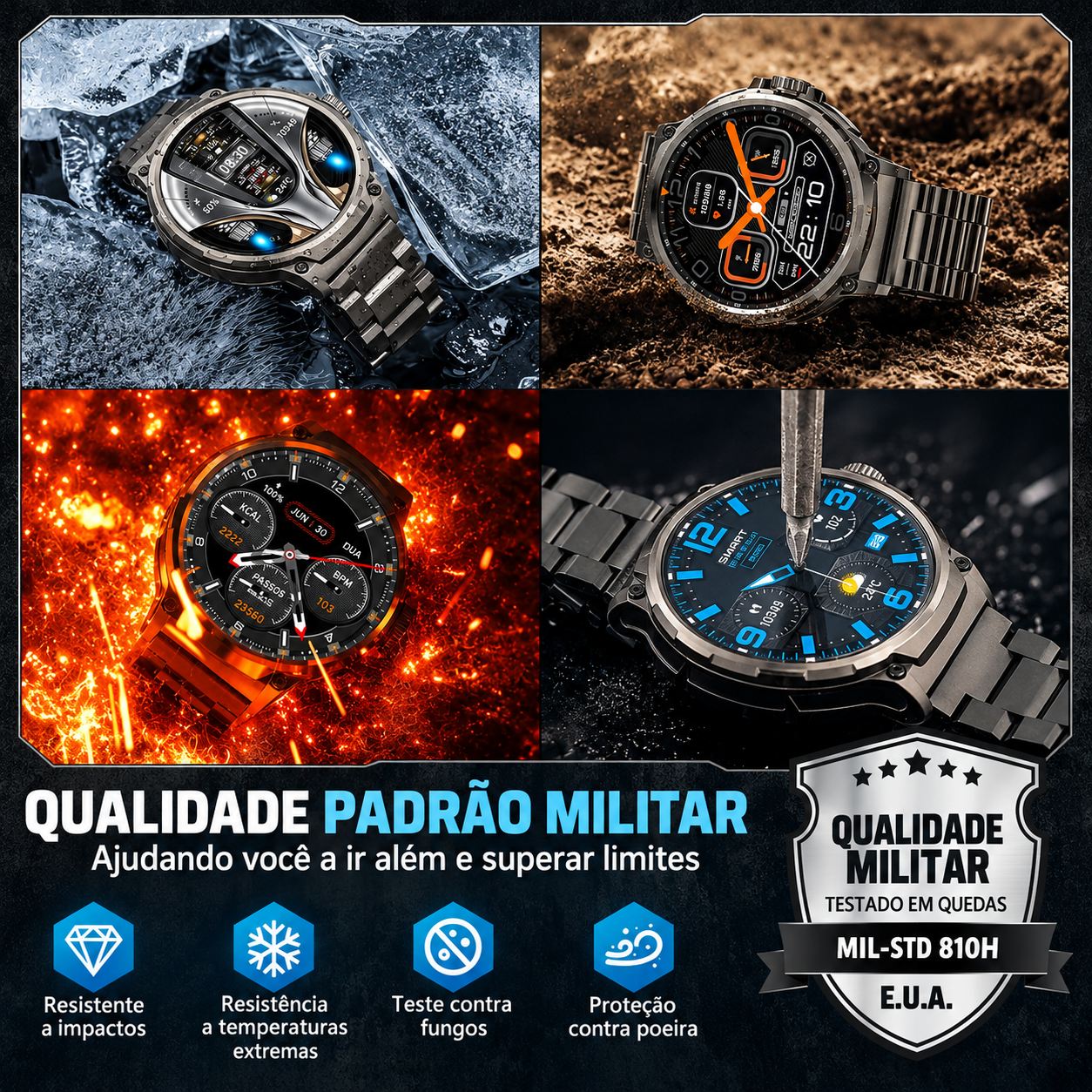 Smartwatch Esportivo GPS Horizon Pro