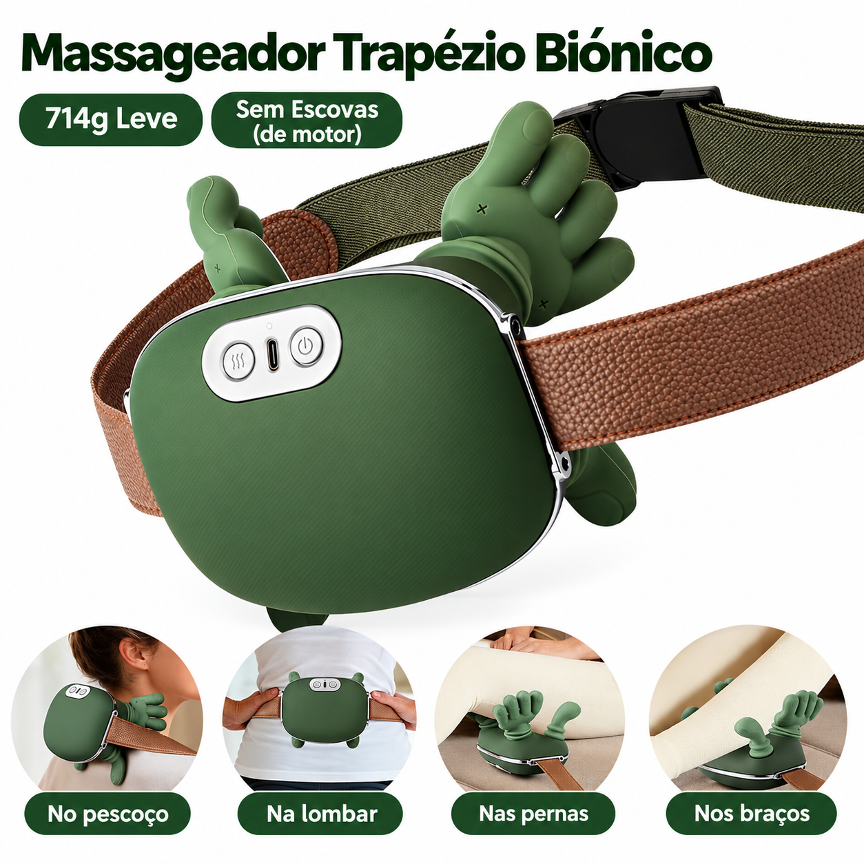 Massageador 4D Biônico Sem Fio ComfortPulse