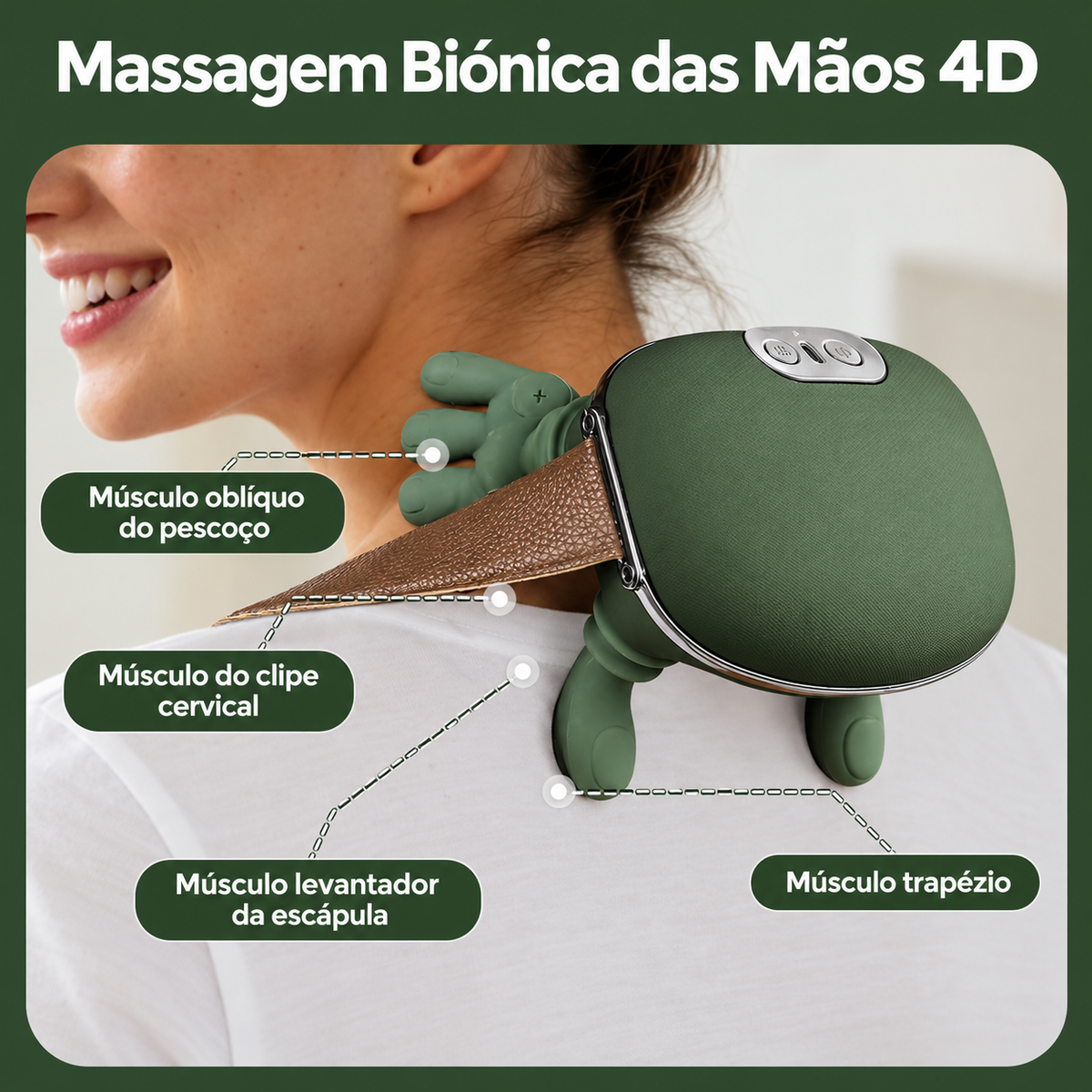 Massageador 4D Biônico Sem Fio ComfortPulse
