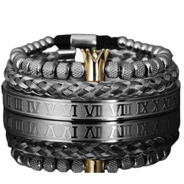 Pulseira Masculina de Luxo Romano - Loja Bruna Modas