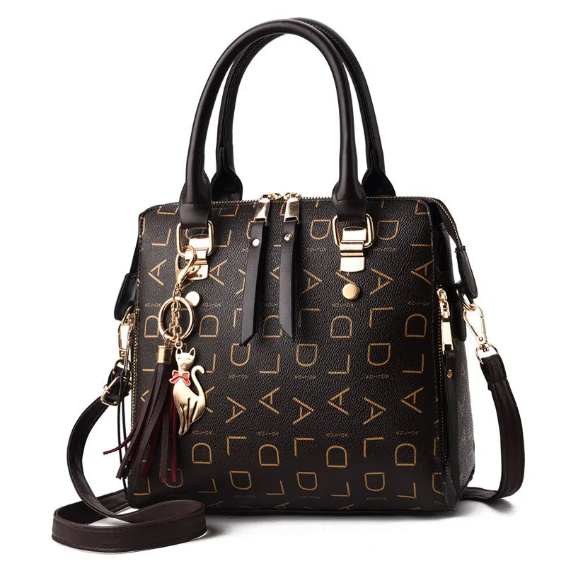 Bolsa Feminina em Couro de Luxo Crossbody