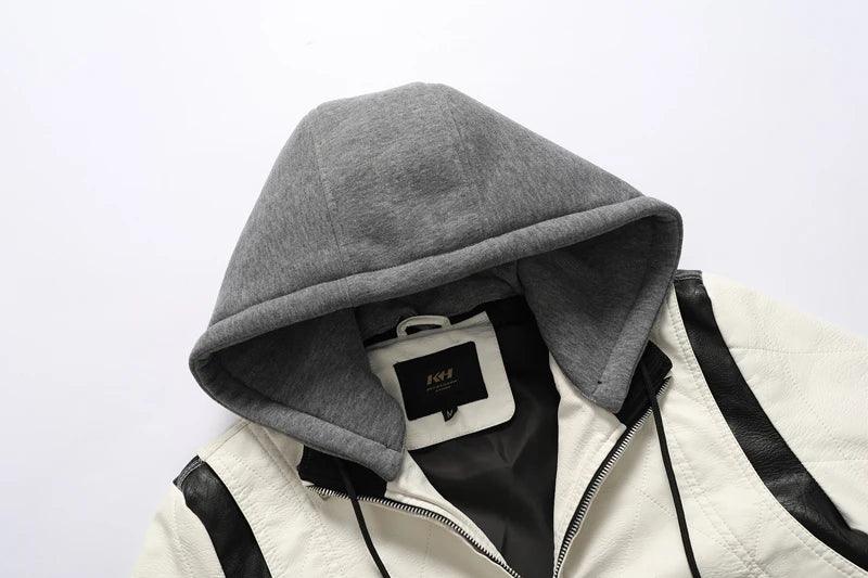 Jaqueta Masculina de Couro Bordado Tlothes