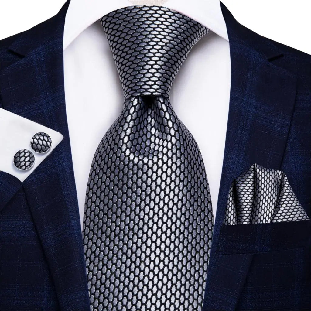 Gravata Masculina Poliéster Estampa Paisley de 8,5 cm