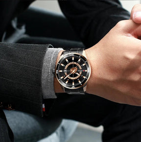 Relógio de Pulso Masculino CURREN Esportivo e Elegante