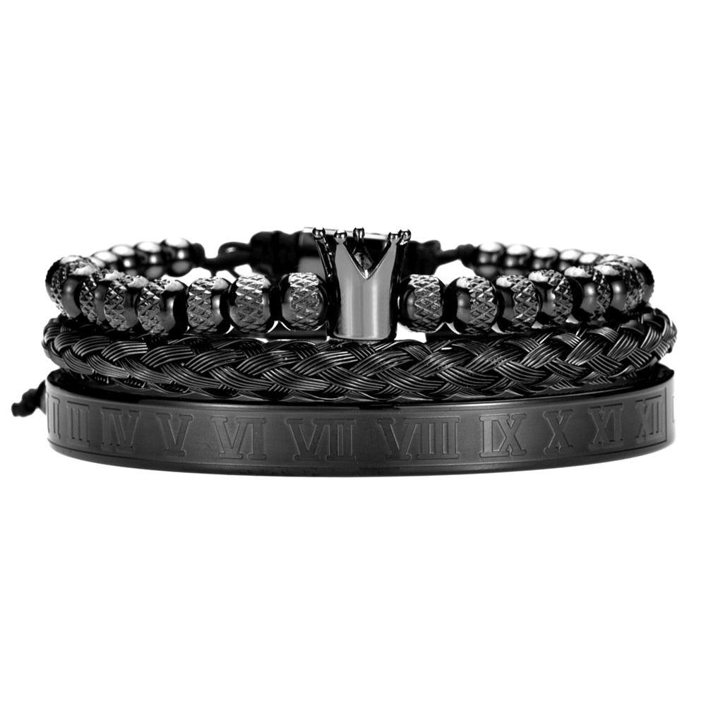 Pulseira Masculina de Luxo Romano - Loja Bruna Modas