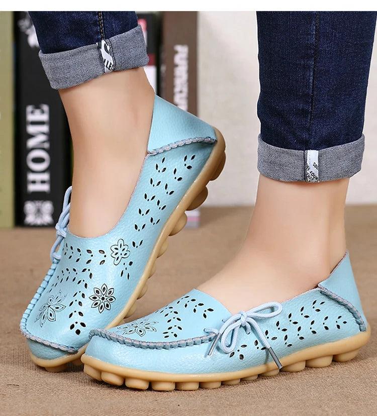 Mocassins de Couro Feminino Confortáveis