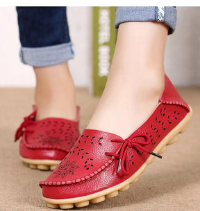 Mocassins de Couro Feminino Confortáveis