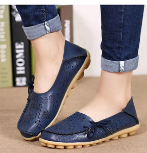 Mocassins de Couro Feminino Confortáveis
