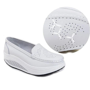 Mocassins Plataforma Feminino em Couro Legitimo - Conforto e Estilo